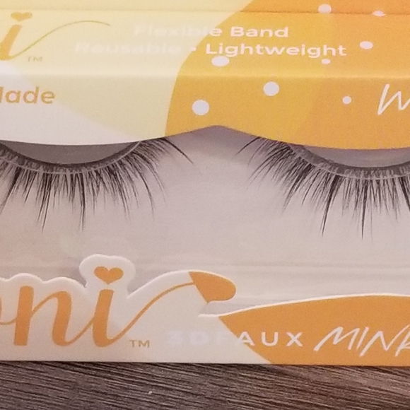3D Faux Mink EyeLashes Orange Sorbet with glue New - Picture 6 of 10